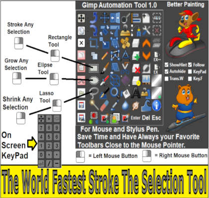 gimp how to stroke the selection