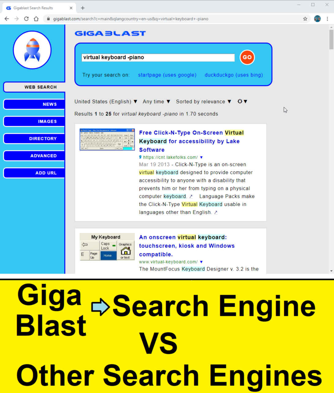 alternatives for gigablast