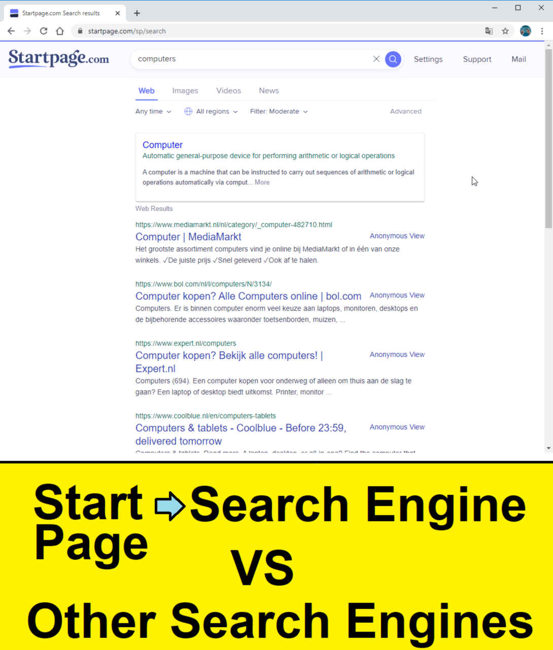 alternatives for startpage